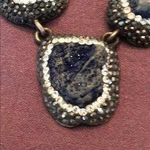 Druezy quartz and silver necklace